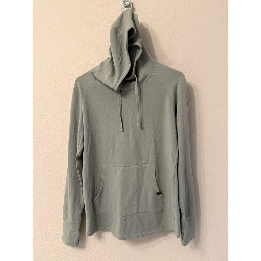 Free Fly women's M Bamboo blend pullover hoodie sage green soft